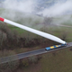 Image for article titled Watching A Truck Hauling Wind Turbine Blades Kinda Hurts Your Brain
